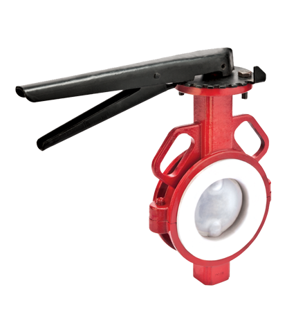 PTFE-Sleeved-Butterfly-Valve